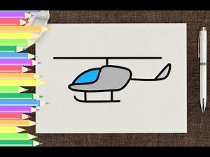 How to draw a Helicopter Step-By-Step | Drawing Tutorial | Drawing and Coloring