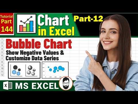 MS-EXCEL-145: Bubble Chart in Excel Full Tutorial 🚀 Show Negative Values & Customize Data Series