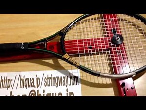 Stringwayストリングウェイストリングラボ２で張りたてから6回テニスをしながら面圧測ります