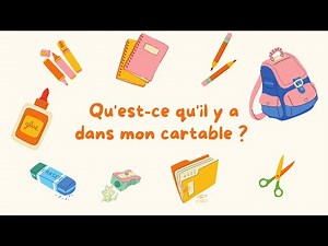 Qu’est-ce qu’il y a dans mon cartable ? 🎒 | What’s in my school bag?