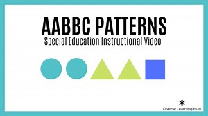 AABBC Pattern Instructional Video | Special Education & Autism