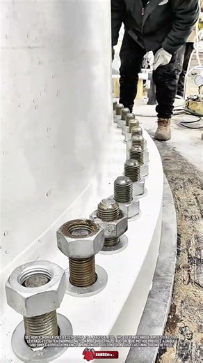 Practical tool: tightening huge nuts with a cloth strap