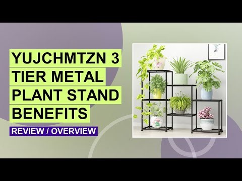 YUJCHMTZN Metal Plant Stand Review: Sturdy 3-Tier Indoor & Outdoor Plant Shelf!
