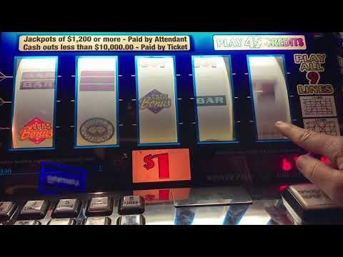 Double Diamond 9 Line $45/Spin - High Limit Slot Play