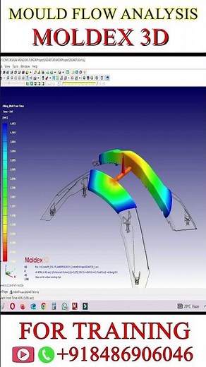 PLASTIC MOULD FLOW ANALYSIS 🔥 Moldex3d Mold flow analysis #plasticflowanalysis #cimdesignsolution
