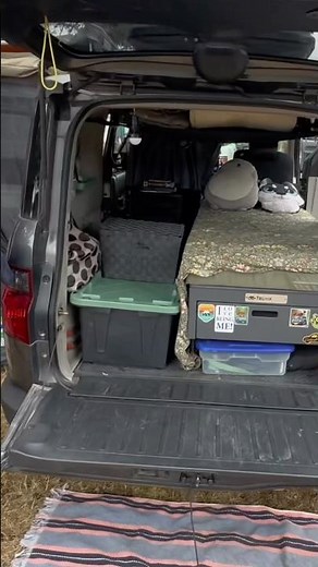 Tiny Home Inside A Honda Element 🤯🚙