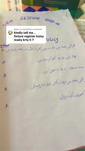 Principal Duties at TCF School