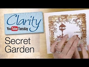 Clarity Stencil and Gelli Plate How To - A Secret Garden