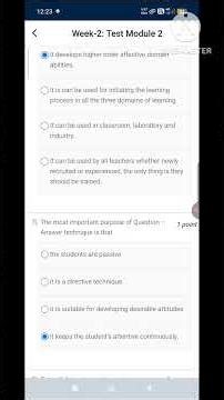 SWAYAM NTA JAN 2026 Basic Instructional Methods 2nd Week Assessment!!
