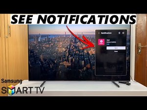 How To Check Notifications On Samsung Smart TV