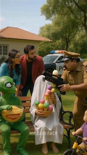 👽👻 Alien & Bhoot Ne Maggie Aur Ice Cream Kha Li 😱 #Shorts #YTShorts