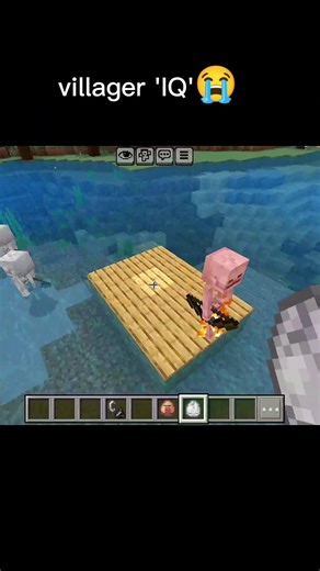 #minecraft villager IQ 😭🥲#shorts#shortsfeed#viralshorts