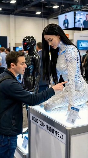 He Actually Walks Out With The Expo Robot Girlfriend