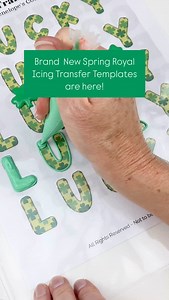 You’re in LUCK! 🍀 Decorating just got easier with my brand-new Spring Collection of royal icing transfer templates! ✨ If you love using royal icing transfers to decorate cookies faster and easier, you’re going to LOVE this! My brand-new Spring Collection is packed with 32 pages of St. Patrick’s Day, Easter, and spring-themed designs—like the “LUCK” transfers I used on this cookie! No projector needed, just pipe ahead and decorate with ease! Snag yours now on my website or comment: TRANSFERS bel