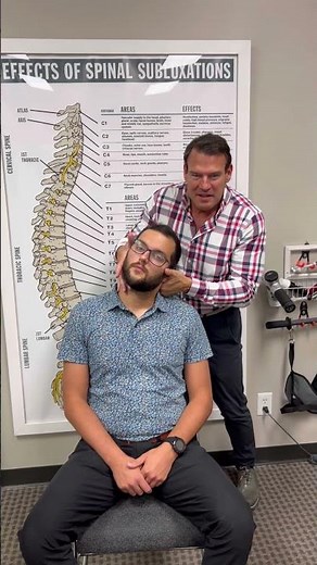 Cervical Adjustment ASMR That Hits 🦴 #chiropractic #satisfying #shorts