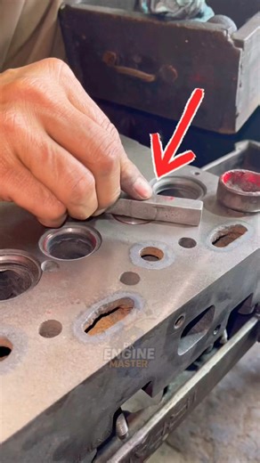 How to Grind Valve Seats Like a Pro for Better Engine Life #shortsfeed #mechanic #shorts #engine