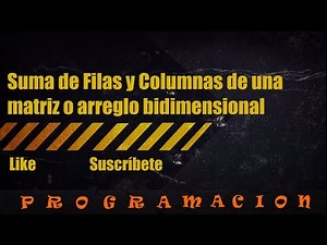 Sumar filas y columnas de una matriz en java