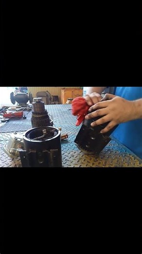 Power Tool Motor Teardown Removing the Rotor