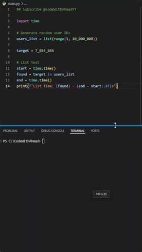 This Lookup Should Be O(1), Not O(n) #python #codingtips
