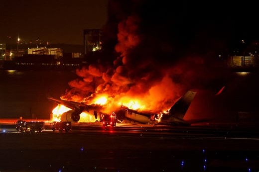 How airline passengers managed to survive fiery runway collision in Japan