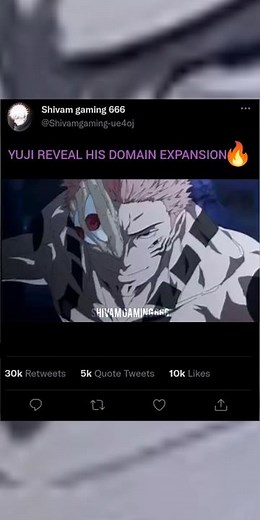 Yuji Itadori FINALLY uses his Domain Expansion! 🔥 #jujutsukaisen #anime #yuji