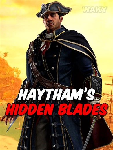 Note: In the AC novels, every Assassin only has ONE hidden blade (except Ezio)…so it might be possible that Haytham stole both of Miko’s blades, and the novel just describes it as one. #assassinscreed #haythamkenway #assassinscreedlore #edwardkenway #connorkenway #assassinscreed3 #assassinscreedrogue #ac3 #acrogue
