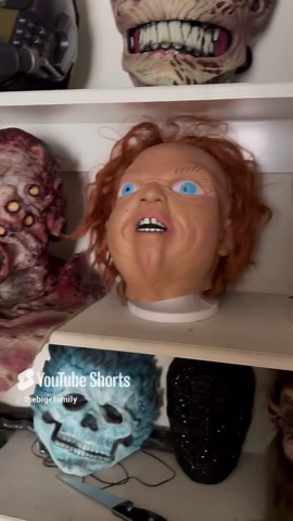 Dad’s Halloween Mask Collection Leaves Kids Laughing Out Loud