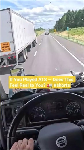Is This Real Life or American Truck Simulator? 🚛 Can You Tell? #shorts