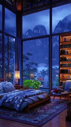 60 seconds of relaxing rain sounds #shorts