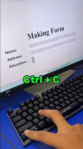 How to create form in MS Word 🙆_♀#OfficeWork #explore #MSWord