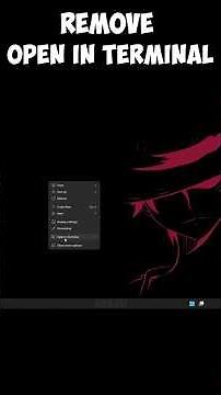 Remove “Open in Windows Terminal” in Windows 11 ⚡