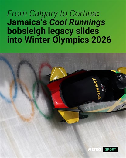 Metro Sport | Jamaica has an iconic history in bobsleigh, despite having never won a medal in the competition. 38 years on from the team that inspired... | Instagram