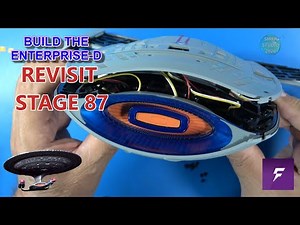 Build The Massive Star Trek Enterprise-D Revisit Stage 87 Deflector Dish from FanHome | ASMR