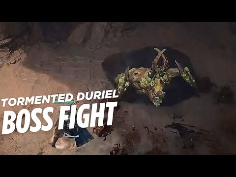 Tormented Echo of Duriel Boss Fight | Diablo 4
