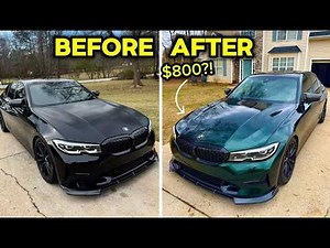 $800 Wrap + Body Work Completely TRANSFORMED This BMW 330i