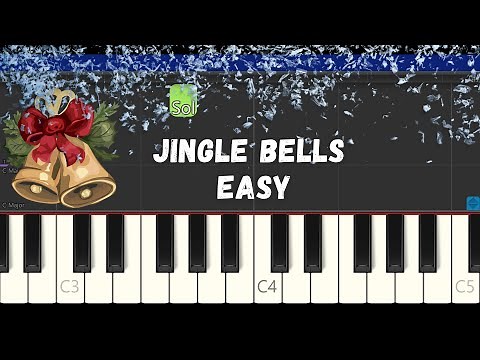 Jingle Bells 🔔 - EASY Piano Tutorial + sheets #christmas