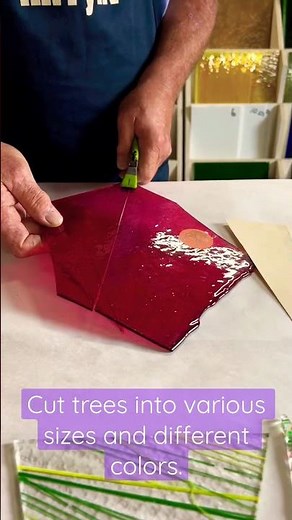 Stained Glass Christmas Trees - They’re Easy