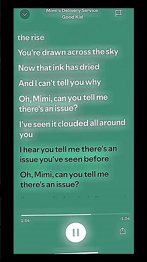 Mimi's Delivery Service | Good Kid #spotify #lyrics #edit