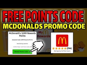 How to get FREE McDonalds Points in 2023 - 9,999 McDonalds Points Promo Code!