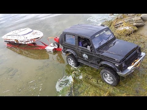 BOAT LAUNCH in a SWAMP POND! | RC ADVENTURES