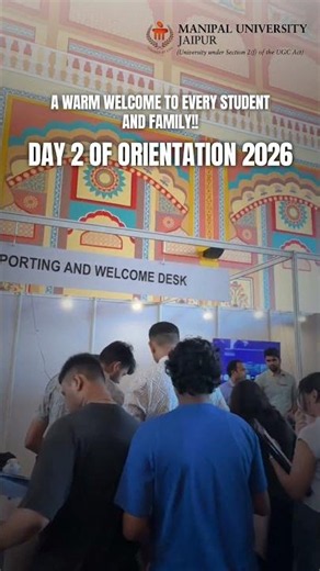 Another Day, New Beginnings | Orientation 2026 Day 2 | MUJ #shorts #shortsfeed