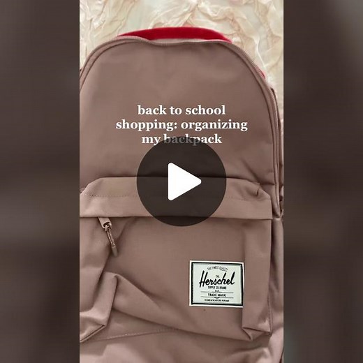 🤍backpack organizing🤍 i guess I can finally make a “sequel” to my viral video haha! check my pinned video to see the original. #backtoschool #backpack #herschelsupplyco #herschelsupply #backpackorganization #grwmforschool #school #organization #fyp