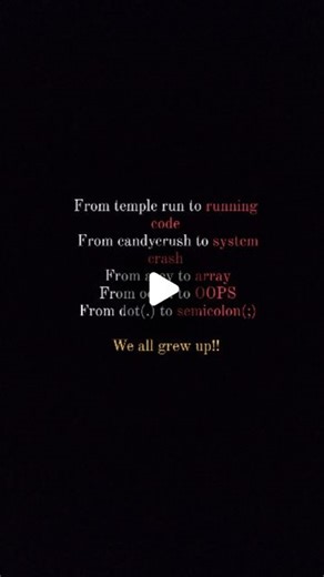 sarcastic me on Instagram: "From error to expert 🥲 🥹 🍁 . . . . Like❤️ Share🫂 Follow ✨ #student #programmer #codinglife #coder #computersciencestudents #it #retable #memes #dailymemes #trending #viral#feels #grew #weallgrewup"