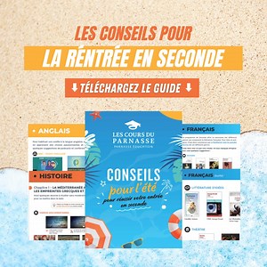 Les conseils pour la seconde | Les Cours du Parnasse