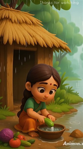 raining ⛈️☔ #animation #shorts #relaxing #rain