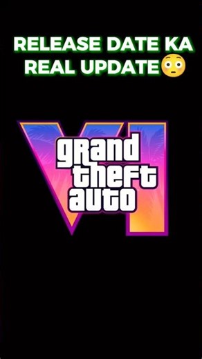 GTA 6 Release Date Real Update 😳🔥 #gta6 #gaming #gtav #gta6leaks #gtaworld #gtamemes #gtaonline