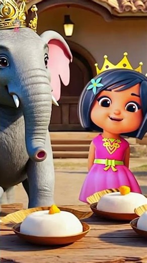 Hathi Raja Kahan Chale, हाथी राजा कहां चले, Elephants for Kids #shorts #babysongs #childrensong #ai