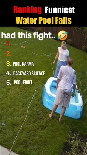 5 pool fails that got worse every second 😭💦 #shorts