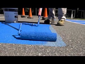 Painting the Stencils and Lines