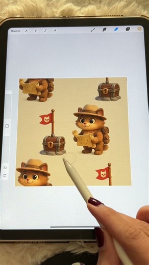 Cat Adventure Vibes: Create Seamless Procreate Patterns + Timelapse 🐱✨ #Procreate #DigitalArt